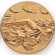 2-Inch in Diameter Round Metal Female Swimming Themed Stamped Insert in Gold or Silver