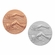 1-Inch in Diameter Round Metal Mens Swimming Medallion Insert in Multiple Colors