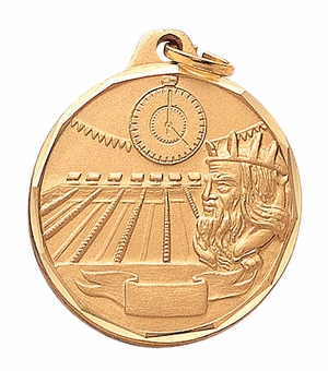 1-1/4 Inch Die-Struck Swimming Medal in Gold, Silver, or Bronze