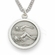 3/4 inch Mens St. Christopher Swimming Medal in Sterling Silver