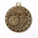 Metal 2-Inch in Diameter Round Swimming Medal with Cutomizable Back in Multiple Colors