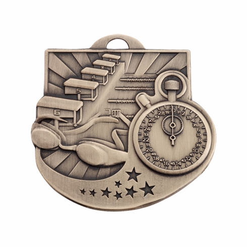 SWIMMING MEDAL - MULTIPLE COLORS