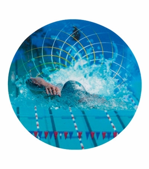 2 Inch in Diameter Round Swimming Mylar Insert