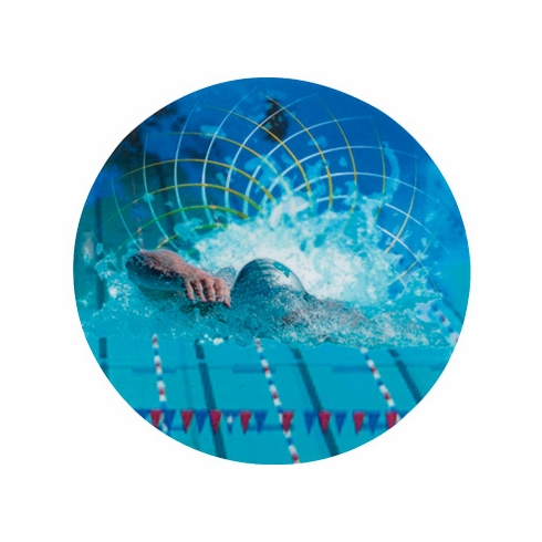 2 Inch in Diameter Round Swimming Mylar Insert