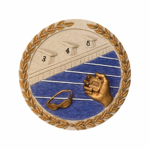 SWIMMING PLAQUE MOUNT