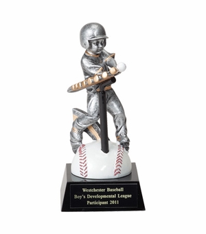 T-BALL, BOYS, 6 3/4 INCH FIGURE TROPHY