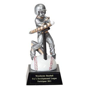T-BALL, BOYS, 6 3/4 INCH FIGURE TROPHY