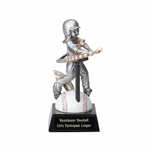 T-BALL GIRLS FIGURE TROPHY - NO PLATE