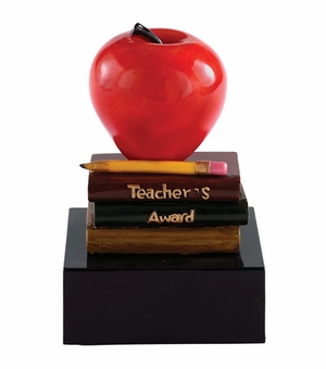TEACHER RECOGNITION APPLE TROPHY WITHOUT PLATE