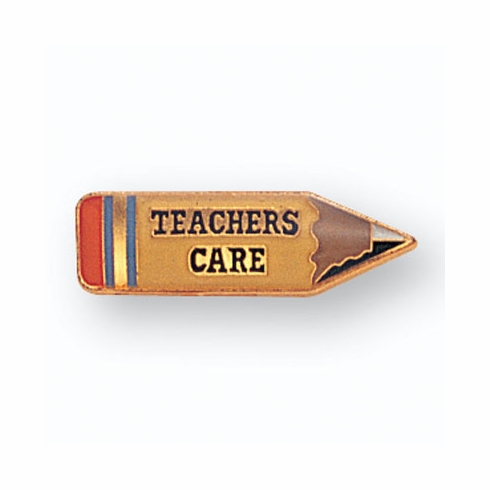 TEACHERS CARE PIN ENAMELED