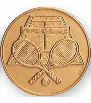 2-Inch in Diameter Round Stamped Metal Tennis Insert in Multiple Colors