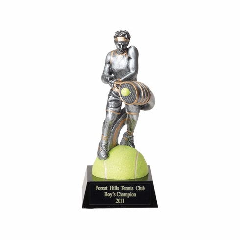 TENNIS MALE FIGURE TROPHY - NO PLATE