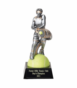 TENNIS MALE FIGURE TROPHY - NO PLATE