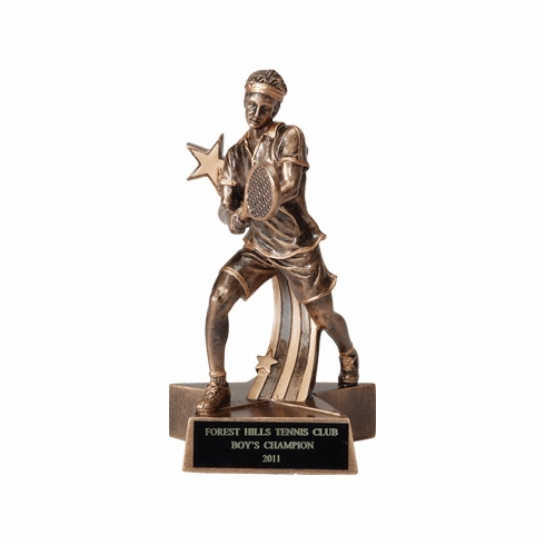 TENNIS MALE RESIN TROPHY - NO PLATE