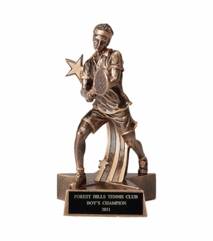 TENNIS MALE RESIN TROPHY - NO PLATE