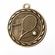 Metal 2-Inch in Diameter Round Tennis Medal with Cutomizable Back in Multiple Colors