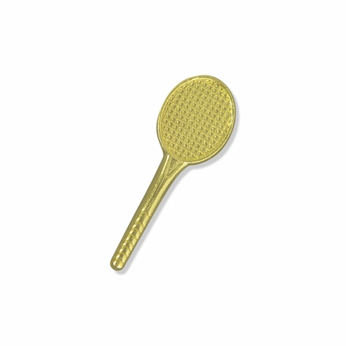 TENNIS RACKET CHENILLE PIN GOLD