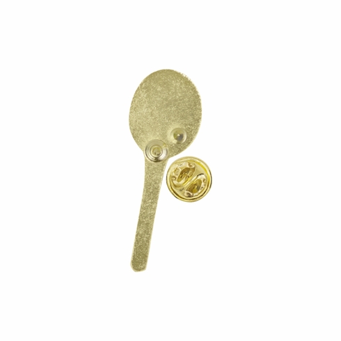 TENNIS RACKET CHENILLE PIN GOLD