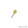 TENNIS RACKET CHENILLE PIN GOLD