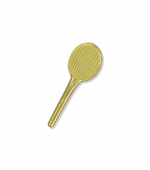 TENNIS RACKET CHENILLE PIN GOLD