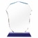 TEST ITEM - DO NOT ORDER!!! - 6 Inch Optical Crystal Police Shield Award on Blue Crystal Base