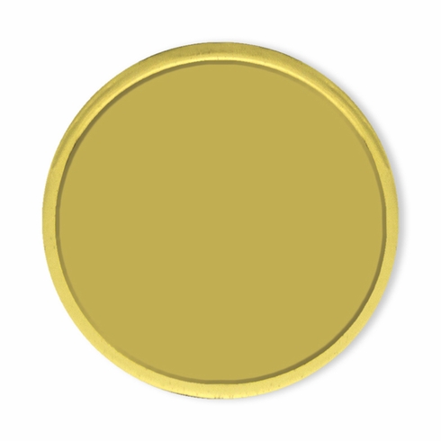 TEST ITEM - DO NOT ORDER!!! - 1 Inch Round Die Struck Gold Lapel Pin with Butterfly Clutch Backing - Holds 7/8 Inch Insert