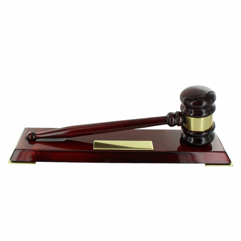 TEST ITEM - DO NOT ORDER!!! - Deluxe Rosewood Piano Finish Gavel On Base