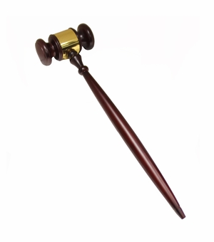 THE GREAT JUMBO GAVEL ROSEWOOD FINISH, SIZE 24 INCH