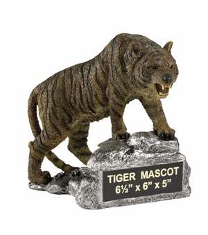 TIGER GROWLING MASCOT TROPHY