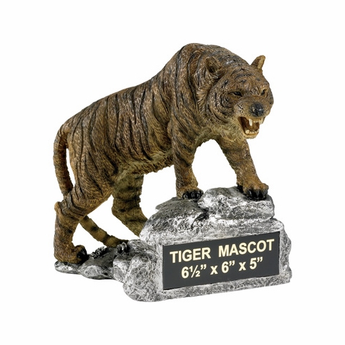 TIGER GROWLING MASCOT TROPHY WITHOUT PLATE