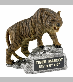 TIGER GROWLING MASCOT TROPHY WITHOUT PLATE
