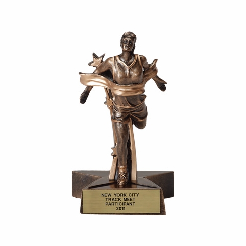 TRACK FEMALE RESIN TROPHY - NO PLATE