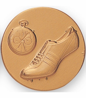 2-Inch in Diameter Round Metal Track Themed Stamped Insert in Multiple Colors