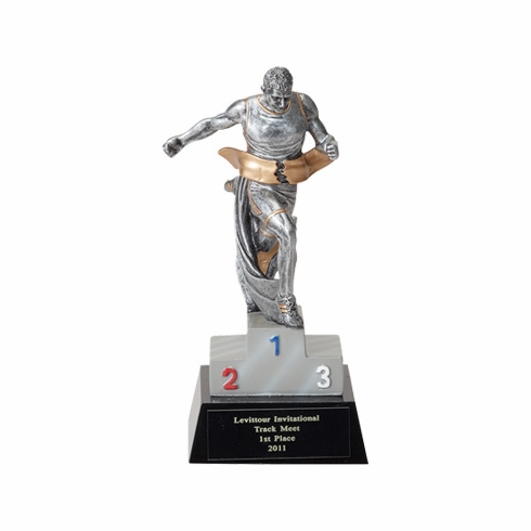 TRACK MALE FIGURE TROPHY - NO PLATE