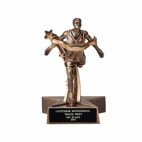 TRACK MALE RESIN TROPHY - NO PLATE