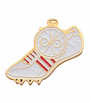 TRACK SHOE & WATCH ENAMEL PIN