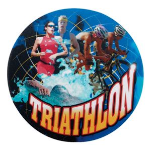 2 Inch in Diameter Round Triathlon Mylar Insert