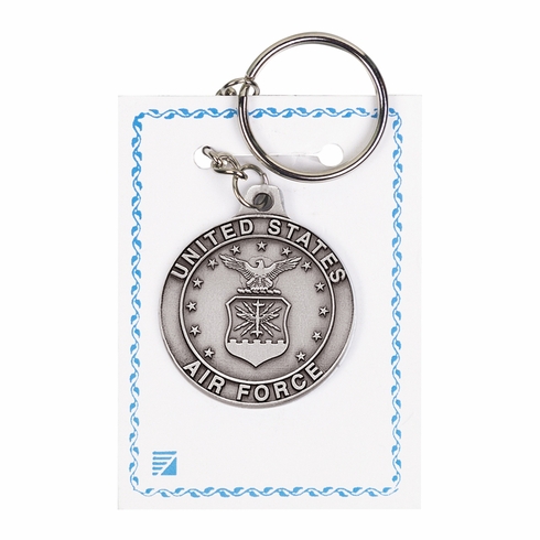 1-5/8 Inch U.S. AIR FORCE PEWTER KEY CHAIN