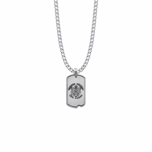 U.S. AIR FORCE STERLING SILVER DOG TAG 