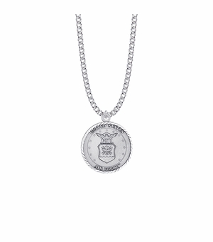U.S. AIR FORCE STERLING SILVER MILITARY MEDAL, 1 INCH