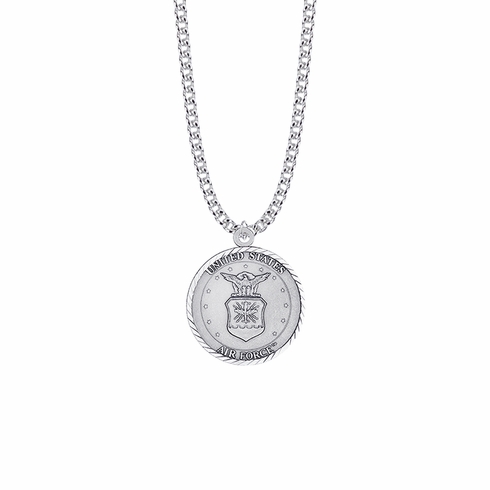 U.S. AIR FORCE STERLING SILVER MILITARY MEDAL, 1 INCH