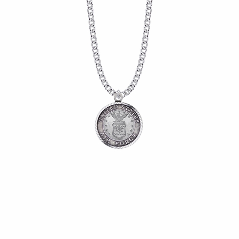 U.S. AIR FORCE STERLING SILVER MILITARY MEDAL,1 INCH, CROSS BACK