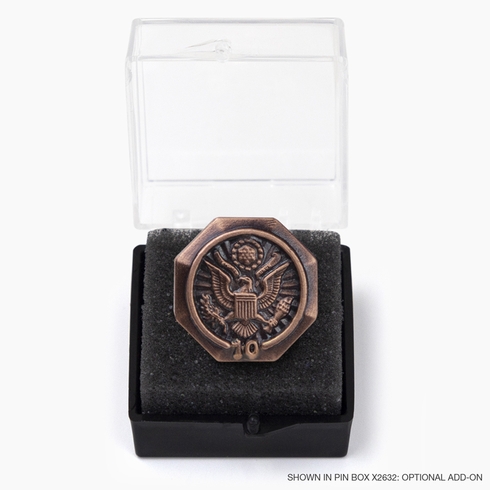 U.S. FEDERAL YEARS OF SERVICE BRONZE PIN - 10 YEARS