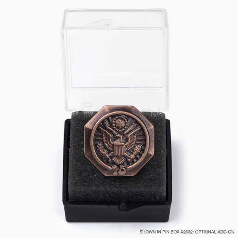 5/8 Inch in Diameter U.S. Federal Years of Service Pin in Bronze - 15 Years