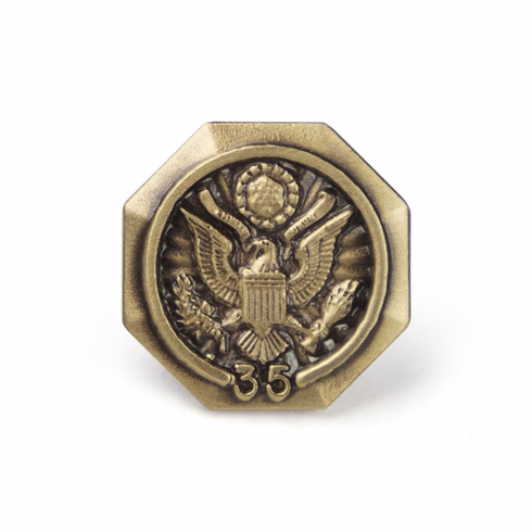 thumbnail image 2 of Engineering Compass Gold Lapel Pin 2 of 14
