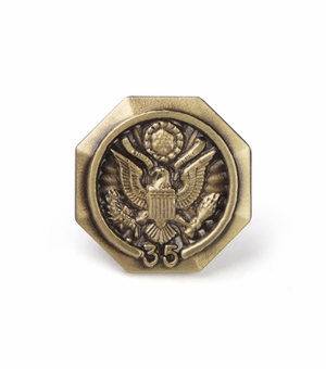 5/8 Inch in Diameter U.S. Federal Years of Service Pin in Gold - 35 Years