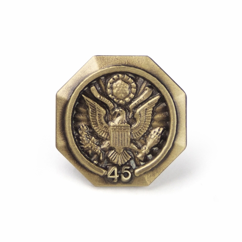 U.S. FEDERAL YEARS OF SERVICE GOLD PIN - 45 YEARS