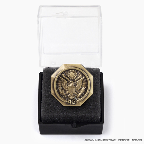 U.S. FEDERAL YEARS OF SERVICE GOLD PIN - 45 YEARS