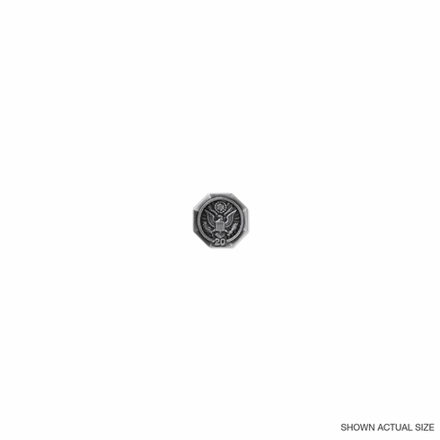 U.S. FEDERAL YEARS OF SERVICE SILVER PIN - 20 YEARS