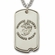 U.S. MARINE CORPS STERLING SILVER DOG TAG PLAIN BACK FOR ENGRAVING